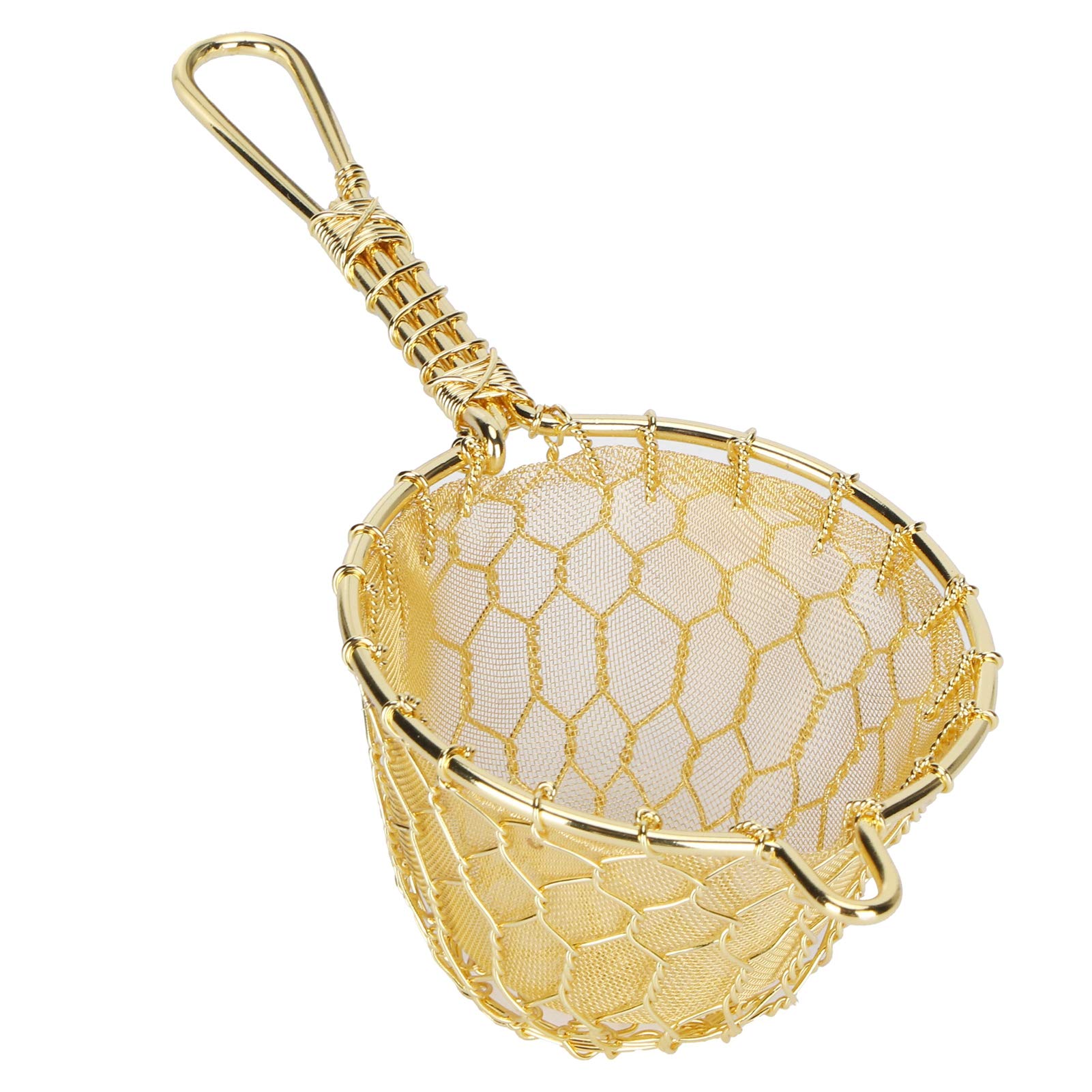 Filtre à Thé en Vrac, Passoire à Infuseur à Thé à Long Manche, Passoire à Infuseur à Thé en Cuivre Filtre à Thé Réutilisable en Feuilles Mobiles avec Long Manche pour Accessoires De Théière