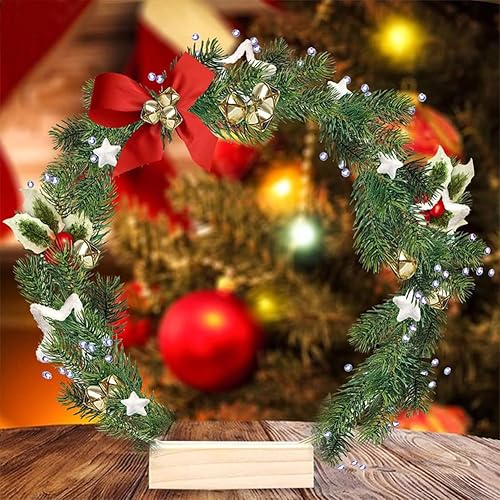 Miniatura 4 de 10 piezas de centro de mesa de aro floral de metal, anillo de corona dorada de 12 pulgadas con 10 soportes de madera, centro de mesa, decoración