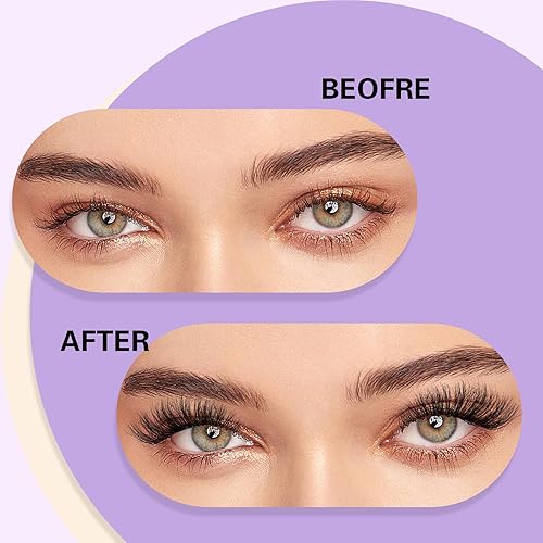 Miniatura 6 de B&Q - 280 extensiones de pestañas individuales (9-16 mezclas, 55D-C)