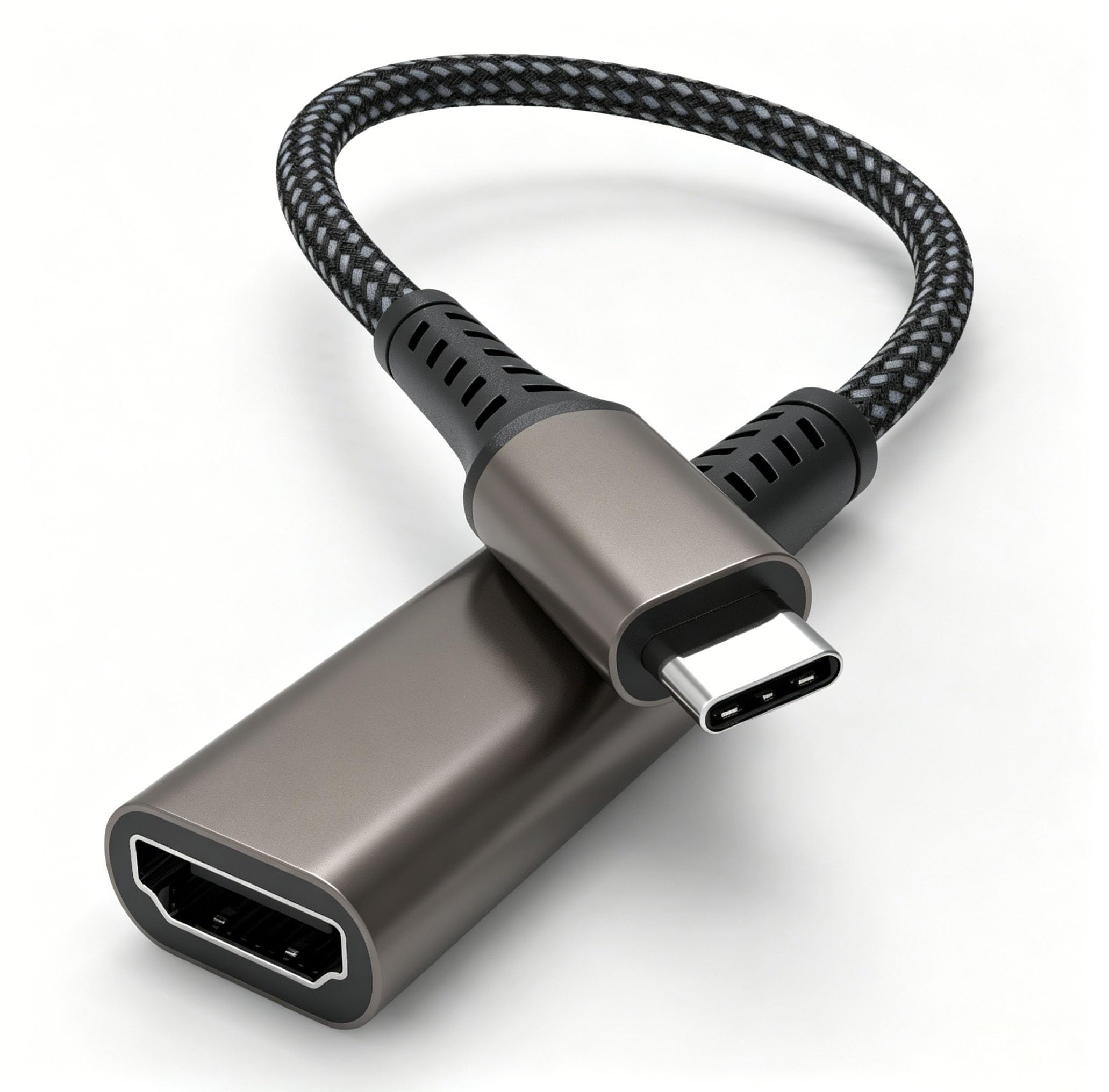 Adaptador tipo C a HDMI 2.0 con carcasa de aluminio premium para MacBook Pro e iMac 8