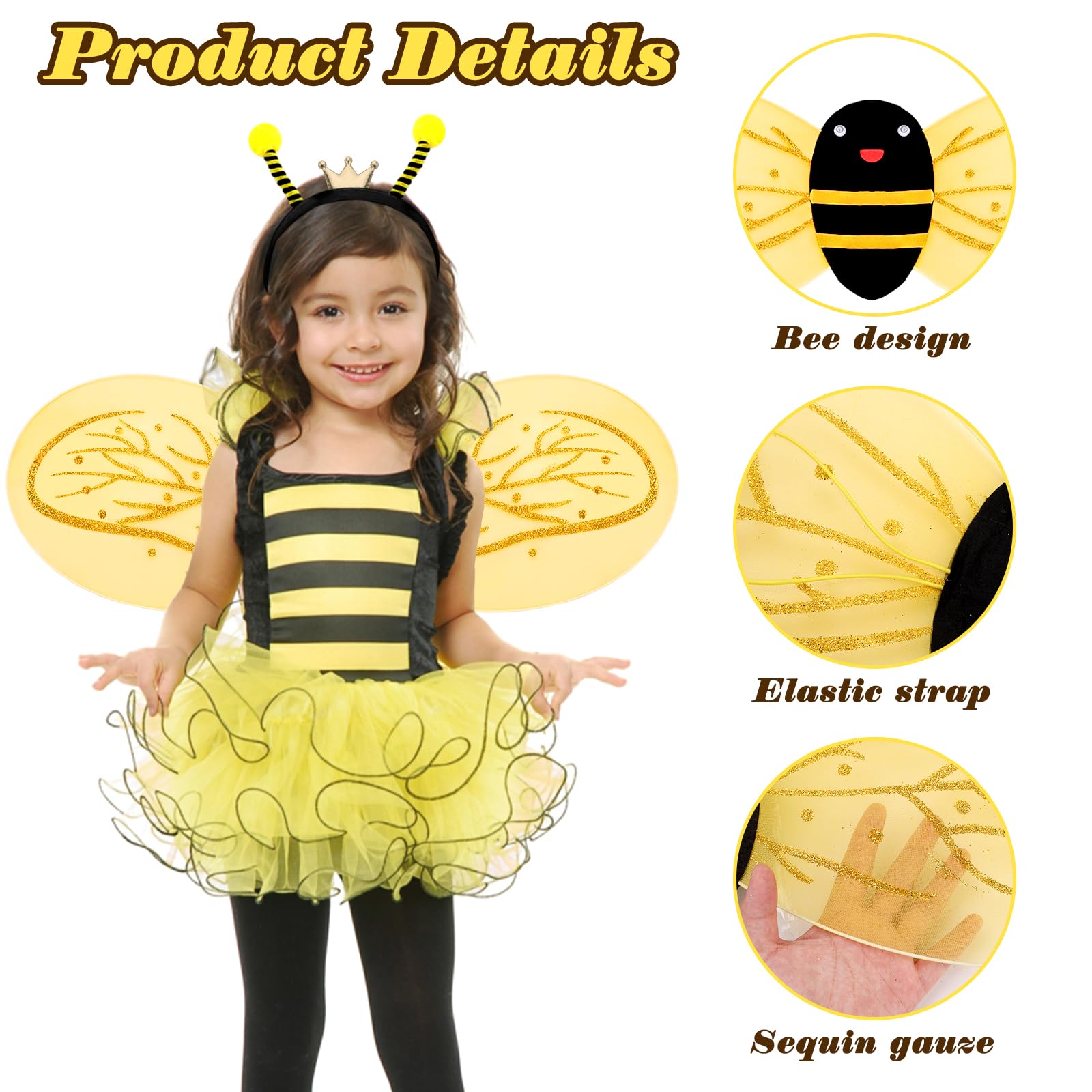 KMLGY 8 PCS Bee Costume Accessories - Image 3