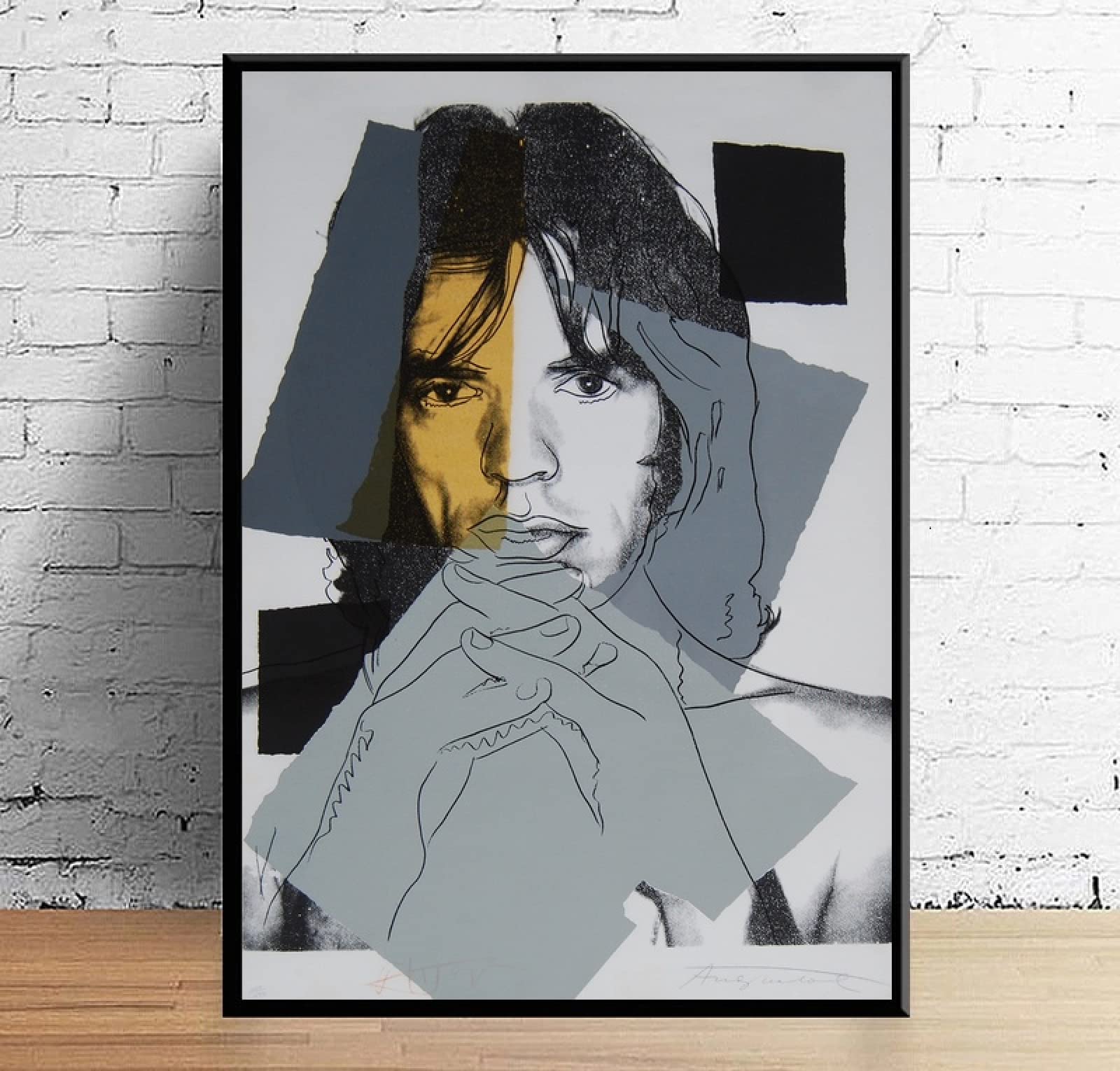 新品同様アンディ ウォーホール　 ポスター 「ミックジャガー」デッドストック 新品同様アンディ ウォーホール ポスター 「ミックジャガー」デッド