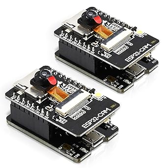 Amazon Diystudio 2個 Esp32 Cam Wifi Bluetoothデュアルモード開発ボード Arduino用esp32 2mp カメラモジュールov2640 低電力デュアルコア32ビットlx6 Cpu Ch340gチップusb Ttlシリアル変換アダプターモジュール付き サポートマニュアルと自動ダウンロード