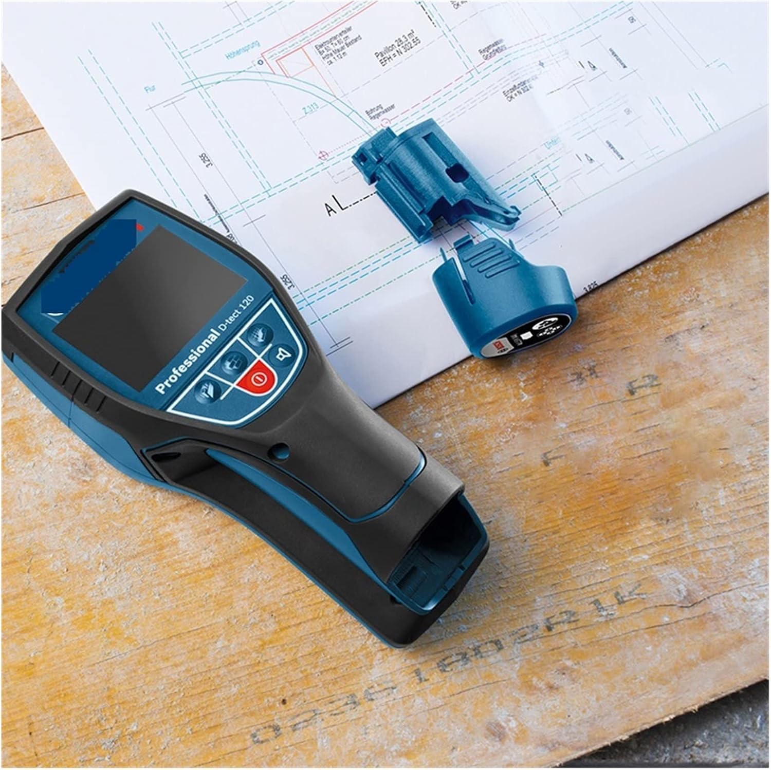 Metal Detector Professionale, Rilevatore di Travi E Pilastri, Scanner Murale Ad Alta Precisione con Rilevamento Fino a 12 Cm, Funzione di Calibrazione Automatica per Il Rilevamento di Legno