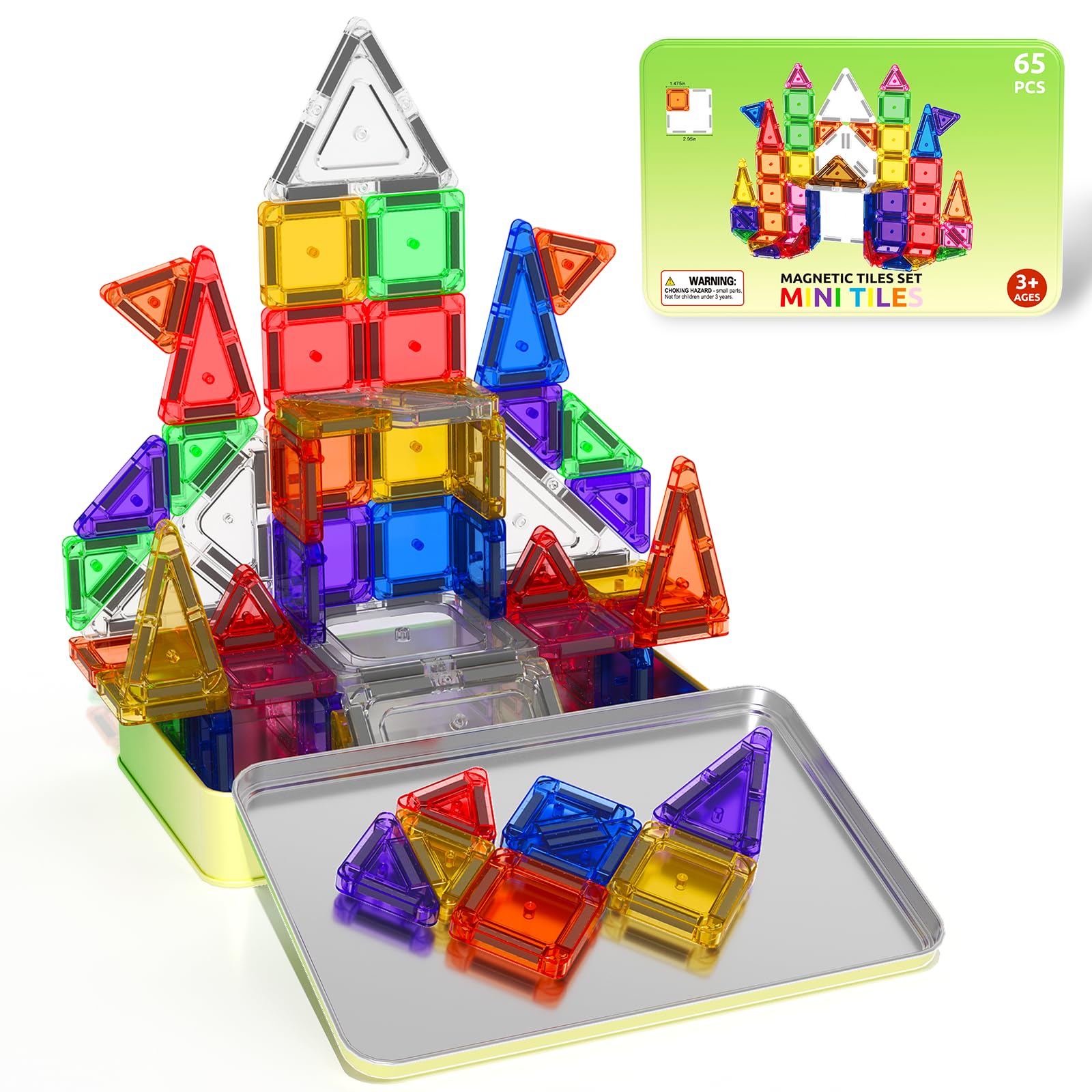 79% OFF ORZbb Mini Magnetic Tiles --65 Pcs