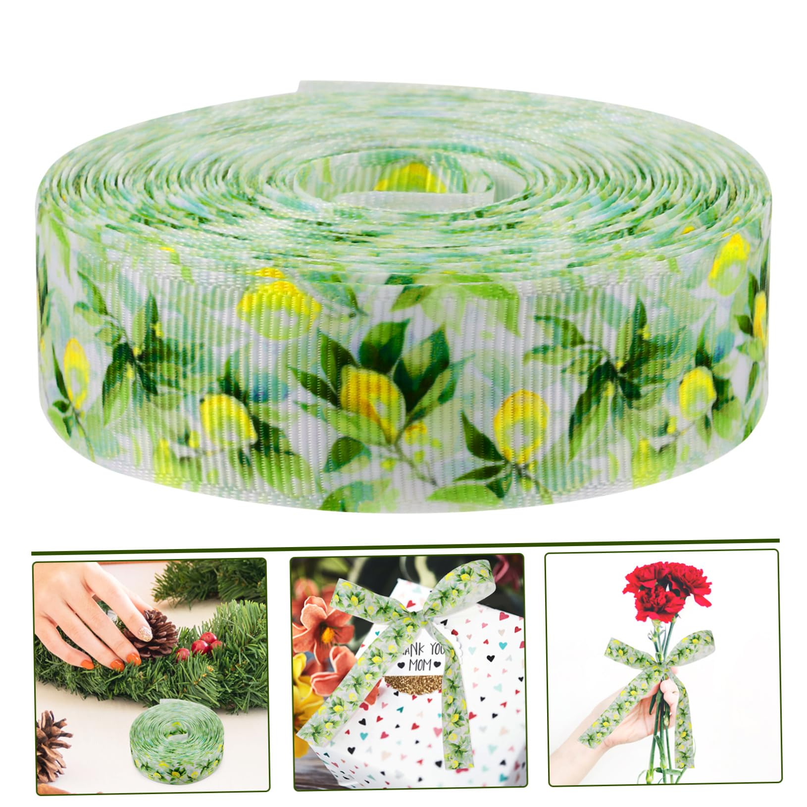 SHINEOFI 5 Di Nastro Per Decorazioni Natalizie Bianco Per Anniversario Compleanno Carta Da Tela Di Iuta Kit Decorativo Da Parete Finto Bobina Verde Rosso