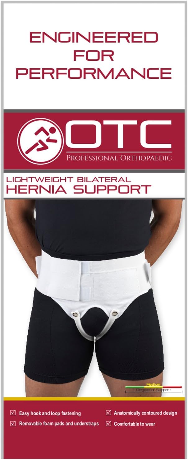 OTC Hernia Support, Single or Double Herniation, Inguinal Scrotal Treatment, Large miniatura 4