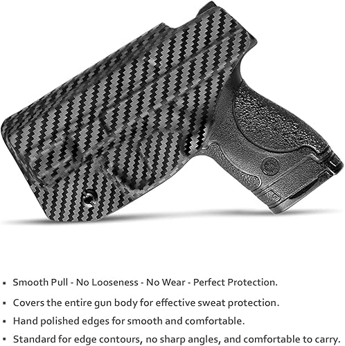 Miniatura 8 de Funda M&P Shield de 0.354 in IWB Kydex Holster Ajuste Smith & Wesson M&P Shield Plus  M2.0  M1.0.000-0.354 in.40 S&W 3.1 pulgadas pistola de barril