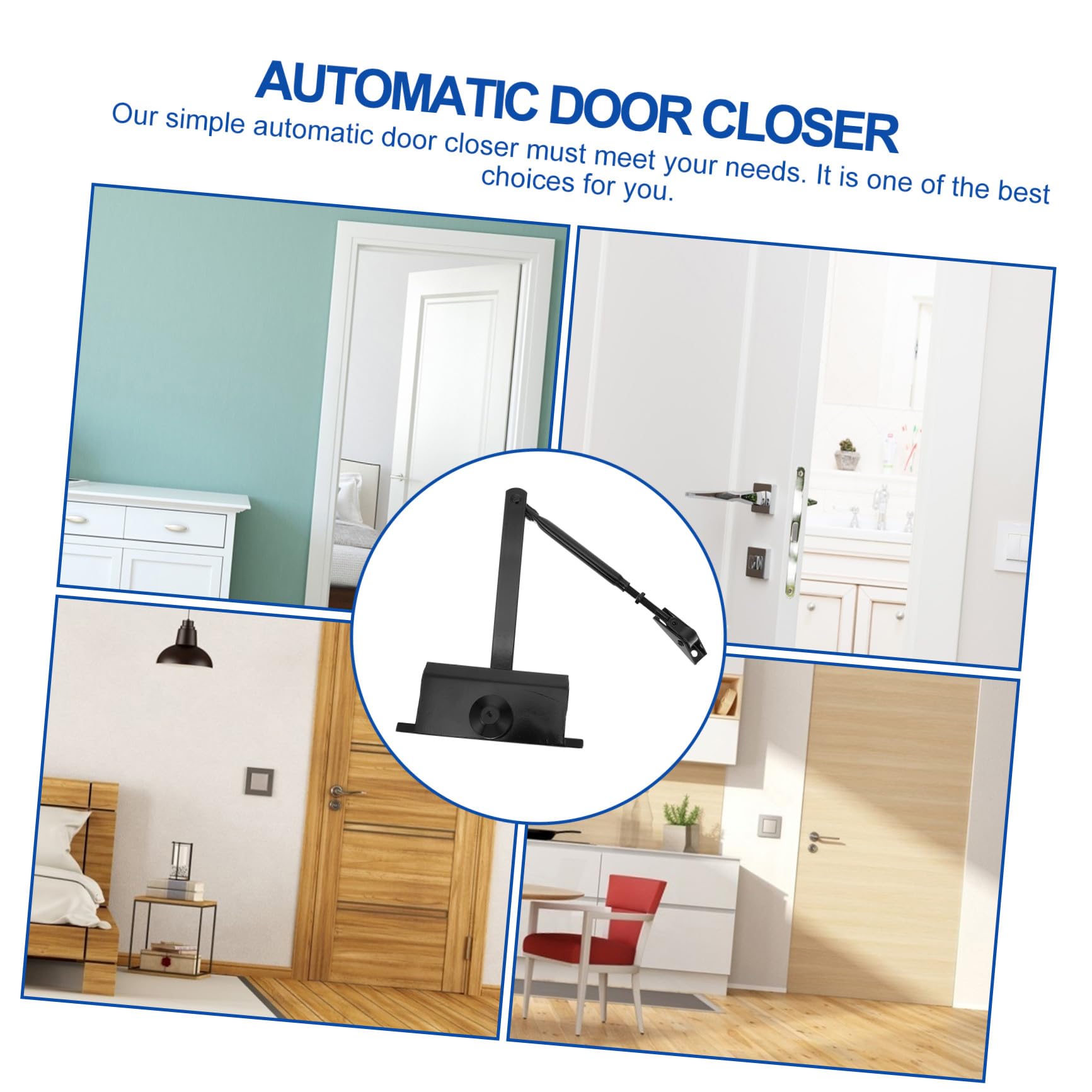 Tofficu 1pezzi Chiudiporta Automatico Per Porte Domestiche Semplice Controller Per Chiudiporta Materiali Fattura Praticità
