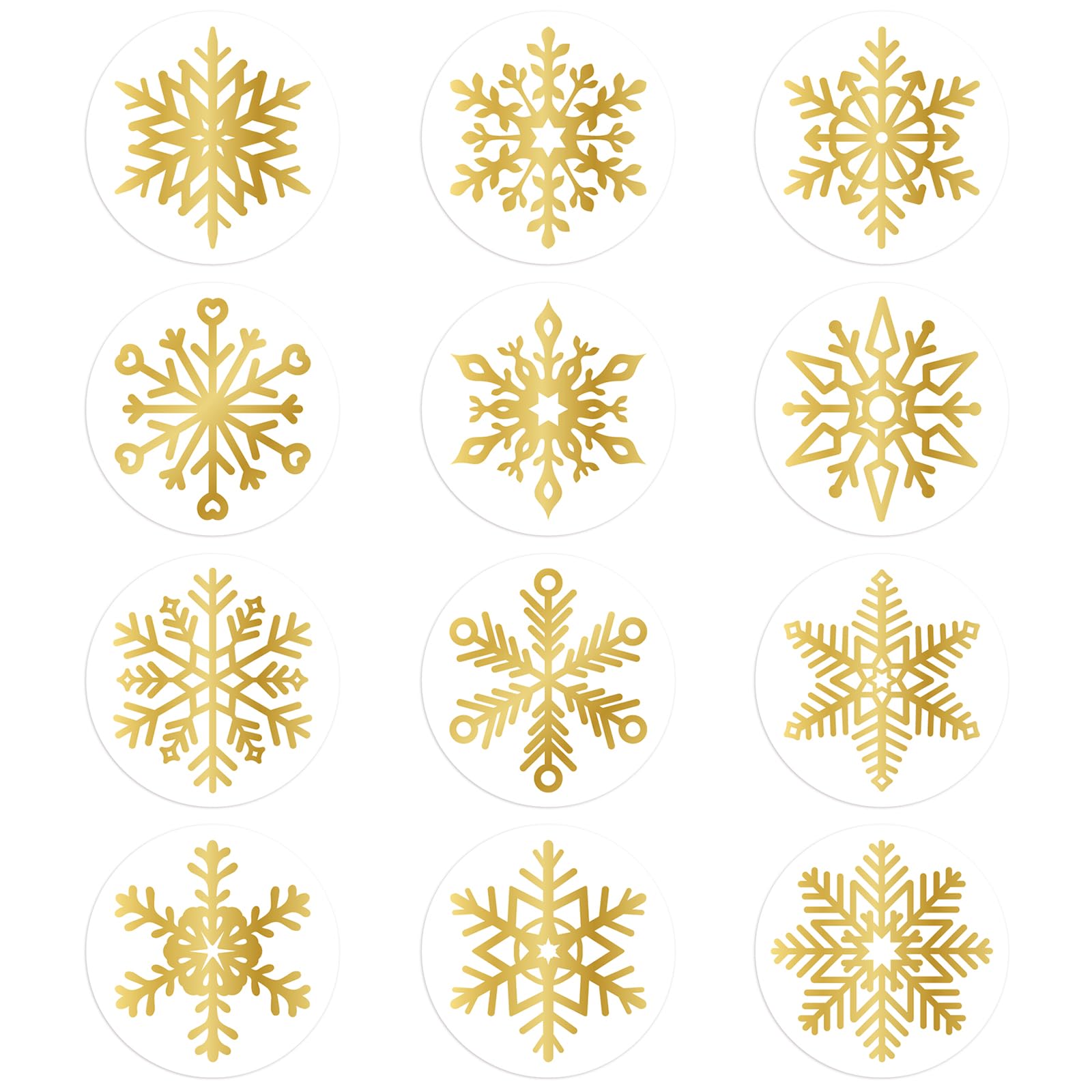 Autocollants de Noël pour cadeaux de fête et étiquettes de vœux rondes - Lot de 360