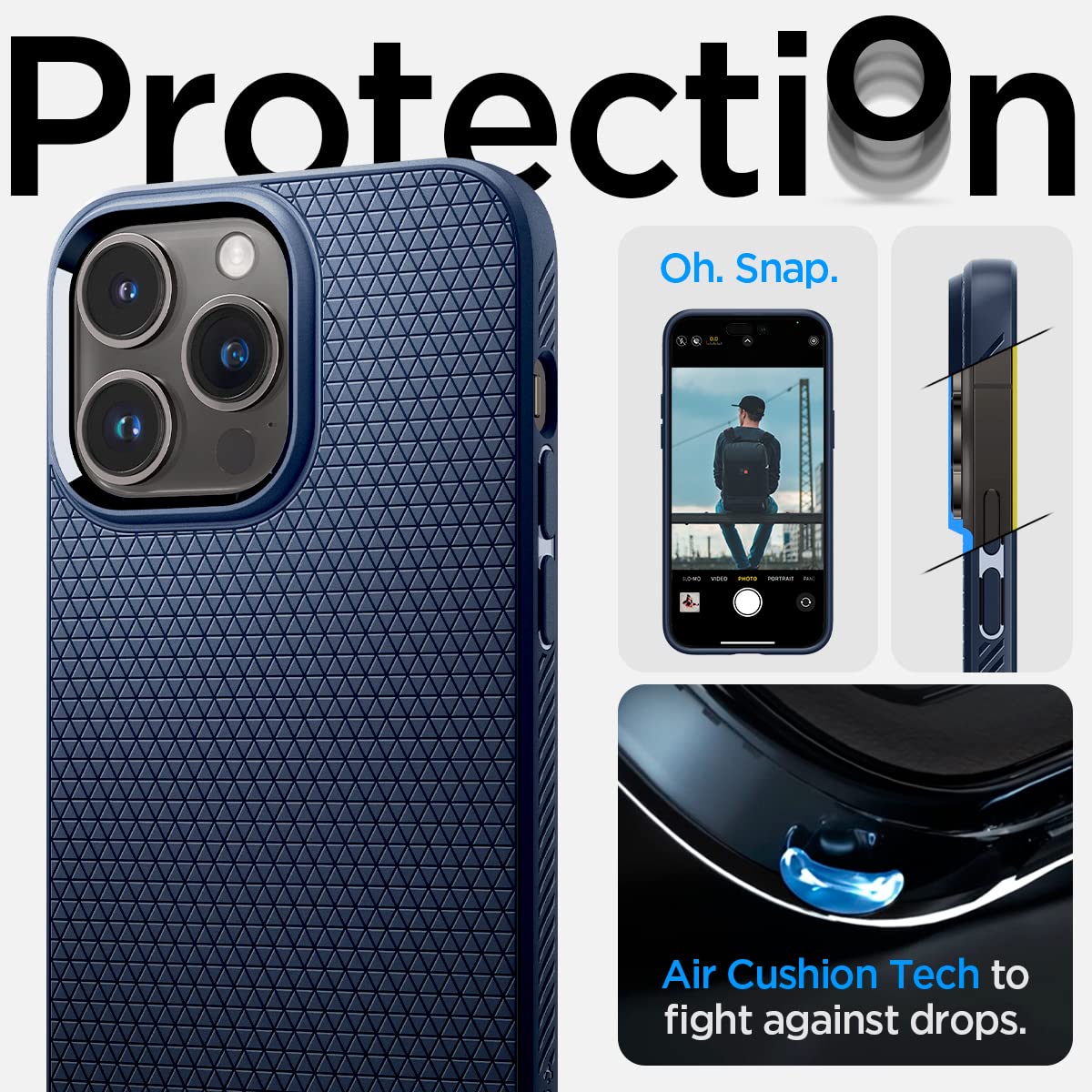 Amazon.co.jp: Spigen iPhone14ProMax ケース ストラップホール 付き 