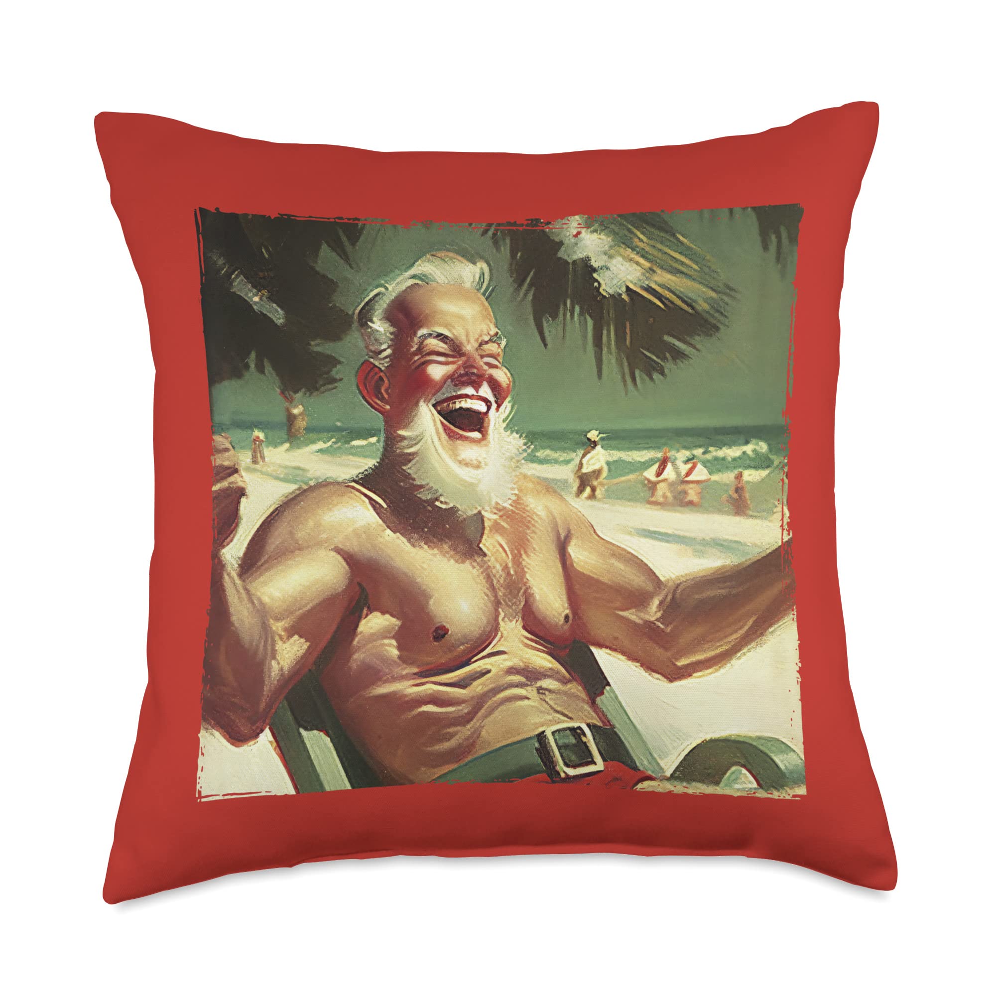 teeheeGet Your Christmas On Throw Pillow, 18x18, Multicolor