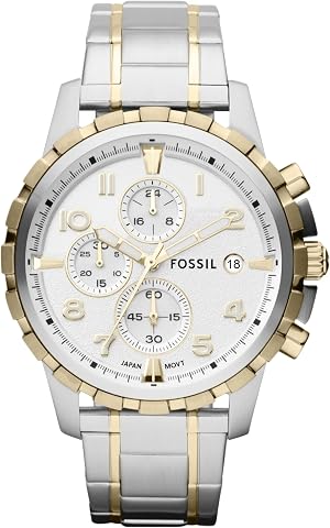 Fossil Men's Dean Quartz Stainless Steel Chronograph Watch
