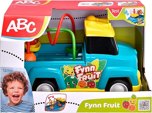 Miniatura 4 de Dickie Toys ABC - Toy Car Fynn Fruit (25 cm) - Pull Toy with Motor Skills Bow, Horn and Cord, Baby Toy from 1 Year (12 Months)