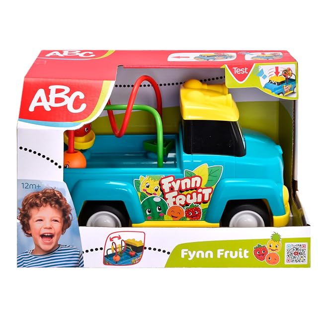 Foto 4 de 8 de ABC Camión de Juguete Fynn Fruit de Juguete con Frutas (25 cm) Juguete con Laberinto de Cuentas