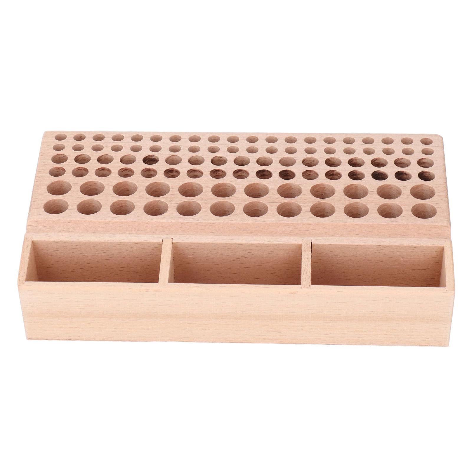 Support en bois pour outils d'artisanat du cuir 98 trous rangement parfait