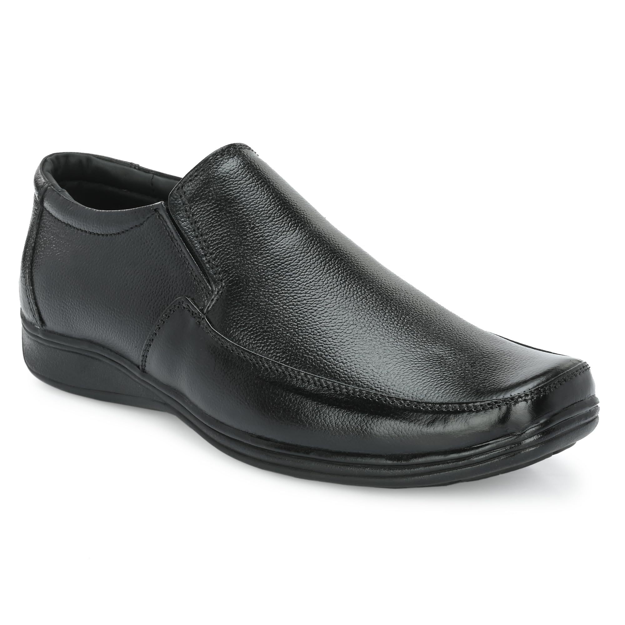 INDIANTRENDS Genuine Leather Police/Army/OfficialFormal Shoes Pure Leather Soft Comfortable (A-6012-BLK-8) Black (B09636V5T7) Amazon Price History, Amazon Price Tracker