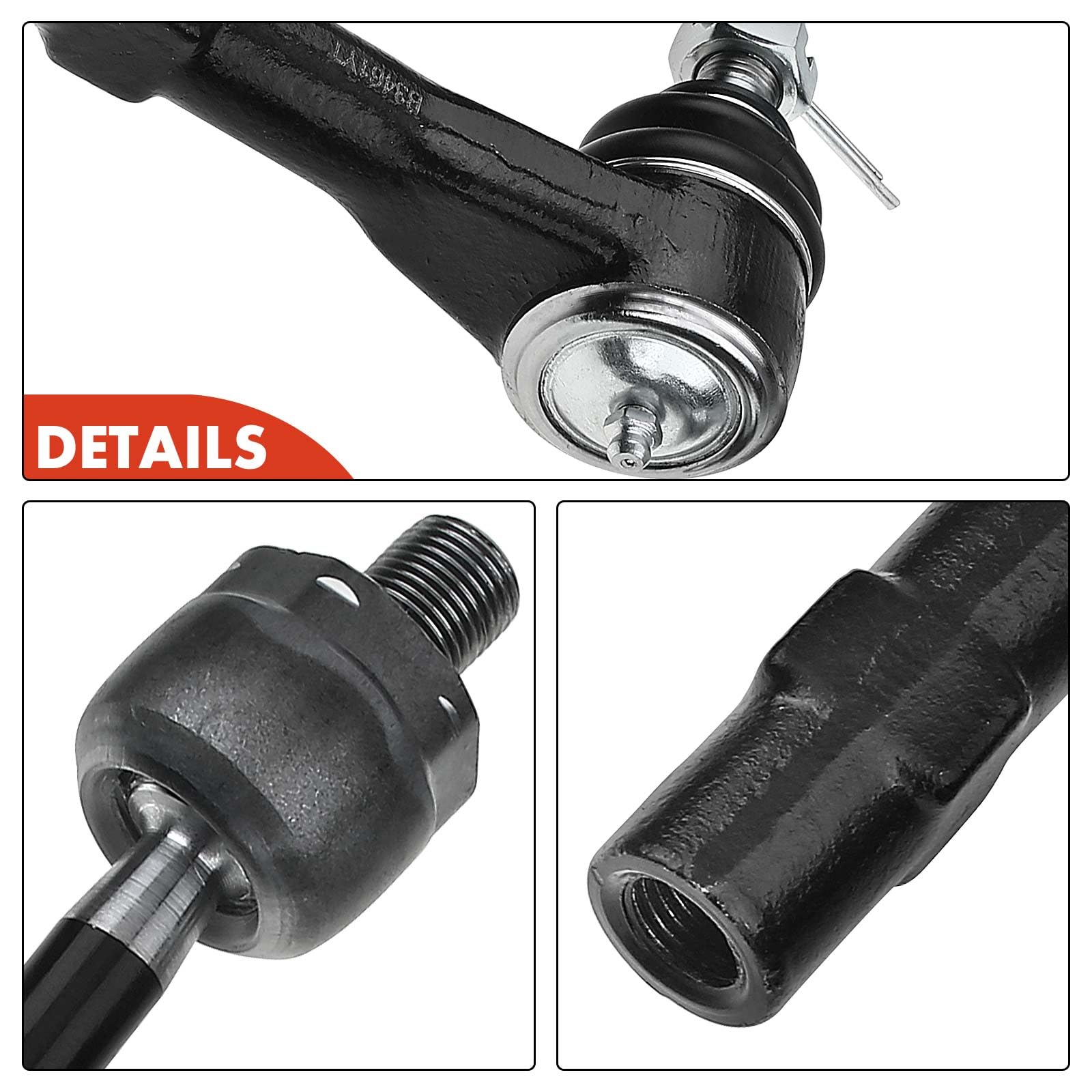 Frankberg 4x Terminale tirante asse anteriore esterno interno F57Z3280AA | asse anteriore, esterno, Innen, F57Z3280AA; Compatibile con: Esploratore U U2,Explorer UN46