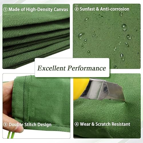 Miniatura 2 de Bolsas de arena largas de lona para inundaciones, 3 piezas, barrera de agua de inundación, bolsas de arena reutilizables para huracanes para el