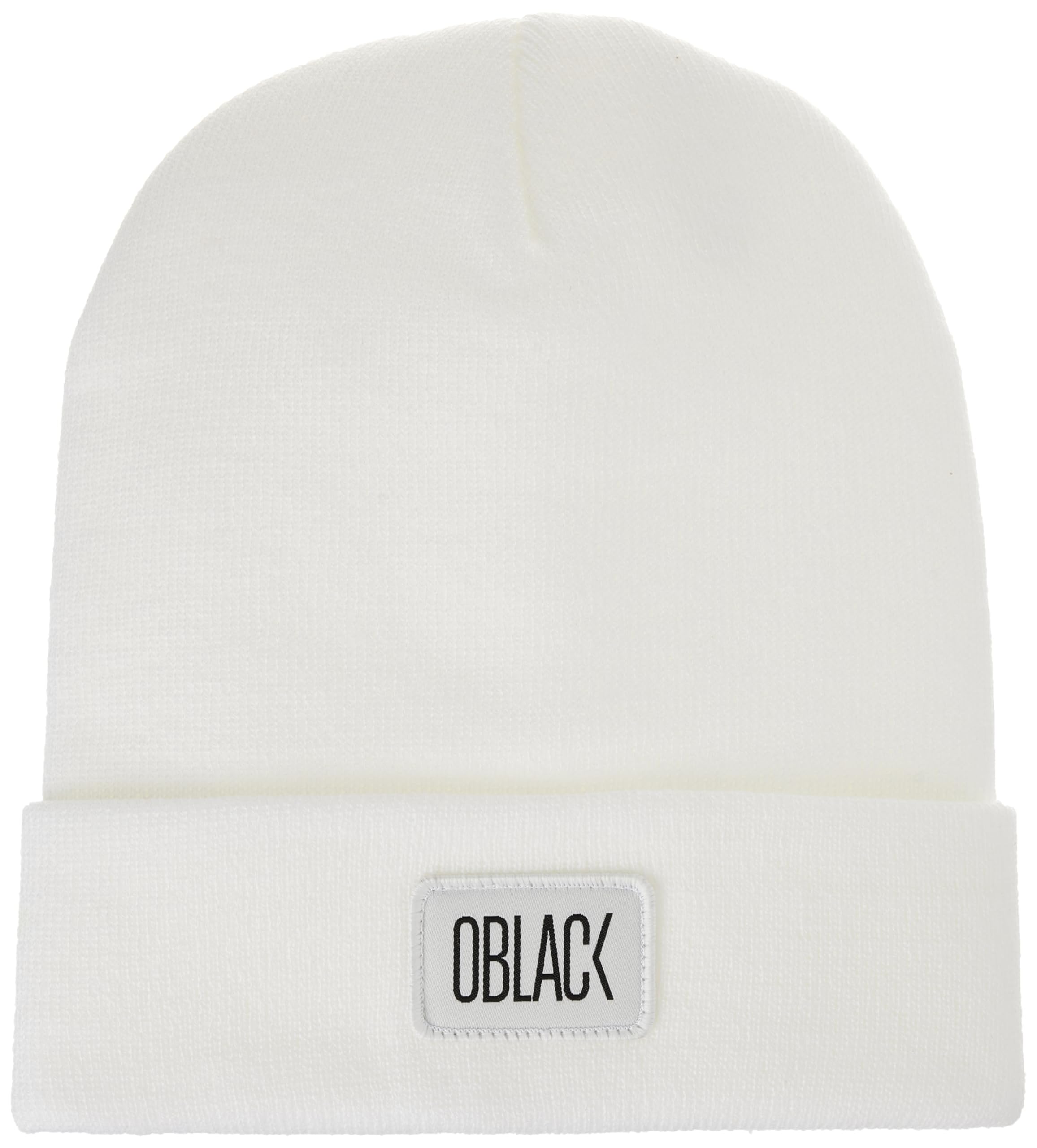 Oblack Men's Winter Beanie Hat | Beige Knitted Beanie for Women | Cotton Unisex Winter Hat | Elastic Lightweight Breathable Cap, White, One Size
