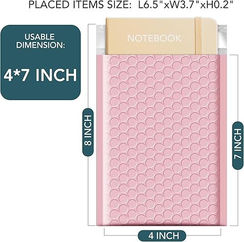 Miniatura 2 de Metronic Paquete de 50 sobres de burbujas de 4 x 8 pulgadas, bolsas de envío autoadhesivas impermeables, sobres acolchados para envío, correo,