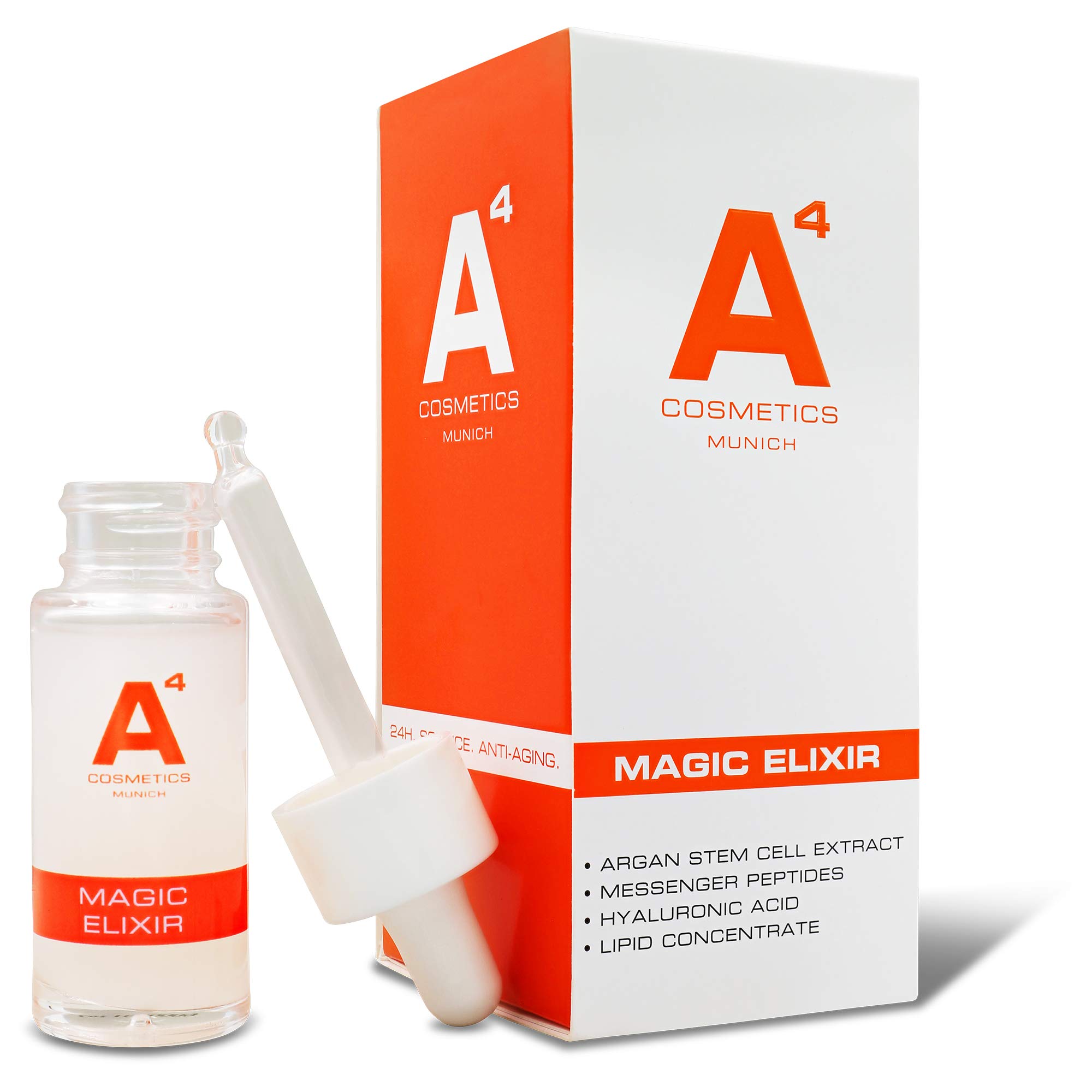 A4 Magic Elixir - Hochwertiges Anti-Aging und Anti-Falten Gel für die Gesichtspflege und Hautverjüngung – 20 ml | Clean Beauty Wirkstoffkosmetik auf natürlicher Basis