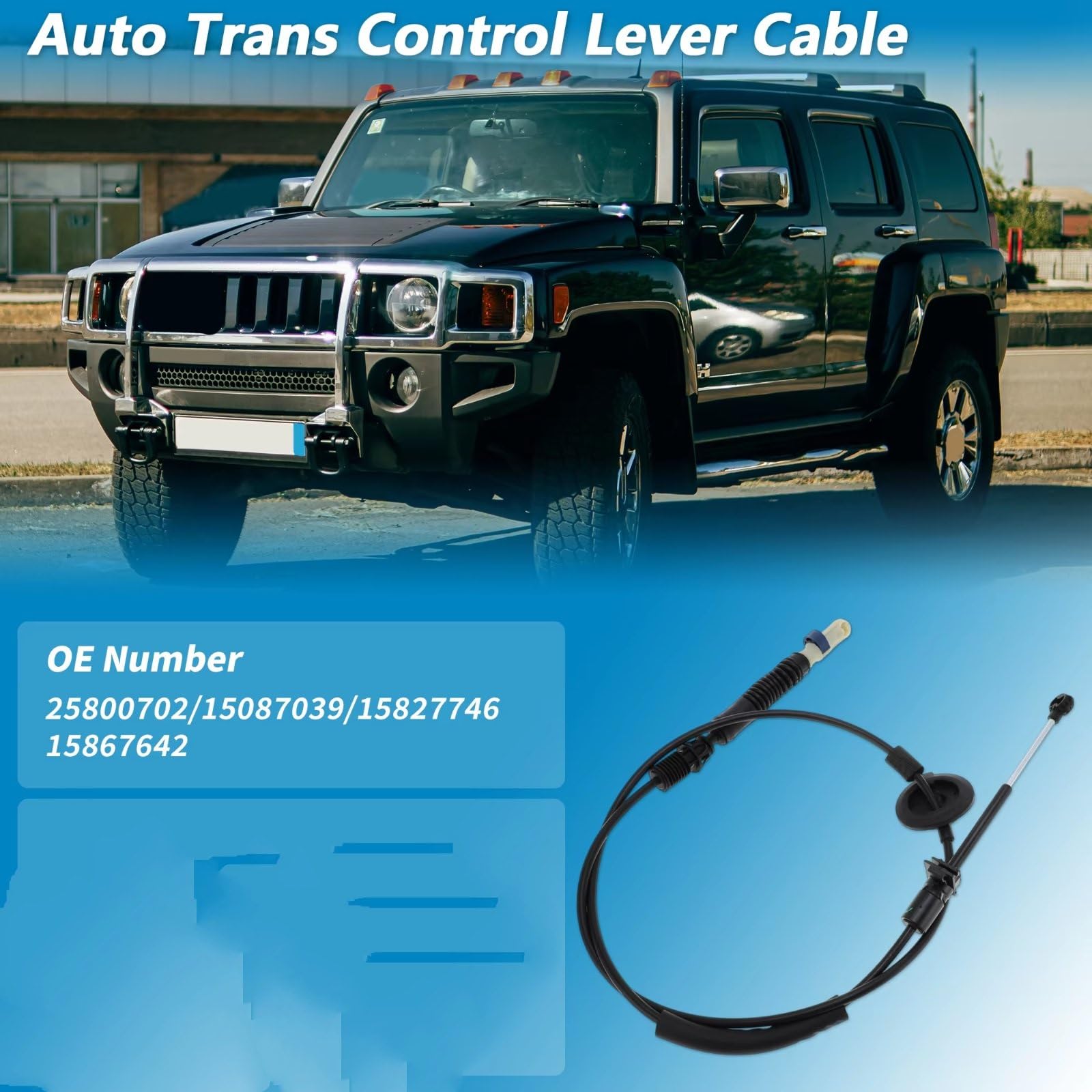 Cable cambio For H3 2006 2010 25800702