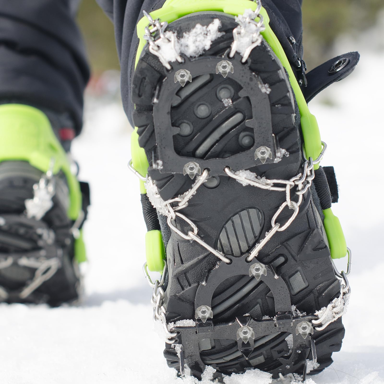 50 Pezzi Chiodi in Acciaio per Ramponi da Ghiaccio per Scarpe Tacchetti Antiscivolo Facili da Installare per Attività All'aperto in Inverno