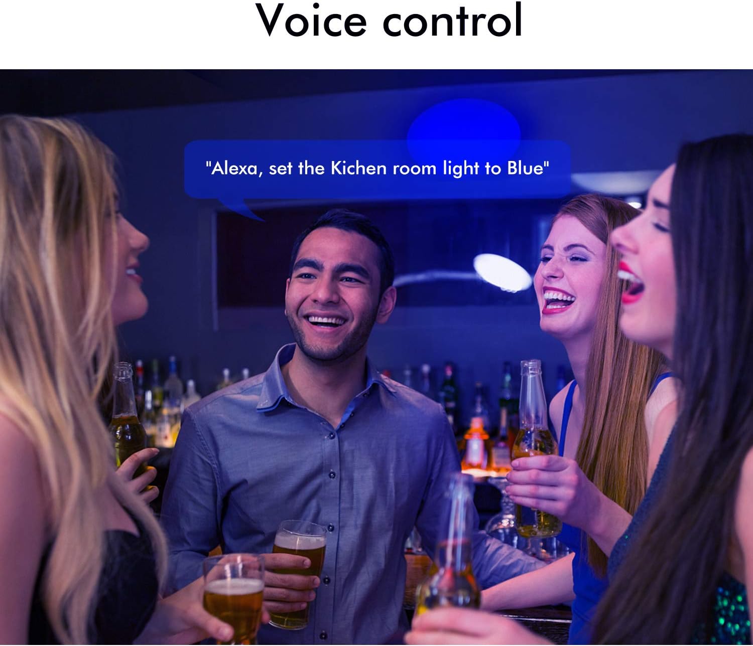 Top Brands OHLUX Music Sync Ceiling Light Fixture, 16Inch WiFi Smart Ceiling Lamp Work with Alexa Google Home, 2400LM Superbright RGB for Bedroom Living Room Hallway Light Fixtures Decor, 24W Round