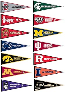 Big Ten Conference College Pennant Set - coolthings.us