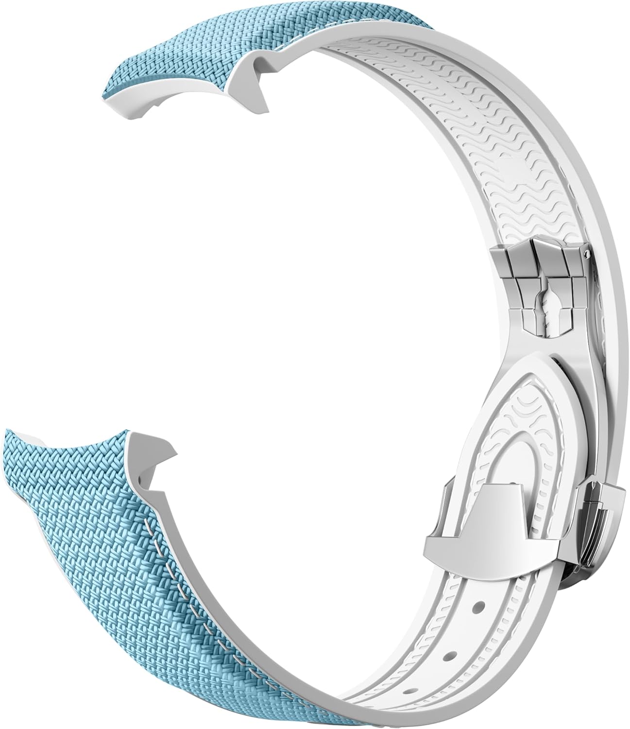 Strap for Omega Swatch Moonwatch 20mm,Curved No Gap Rubber Strap Compatible with Omega X Swatch Moonswatch Speedmaster Watch Replacement Band Men Women