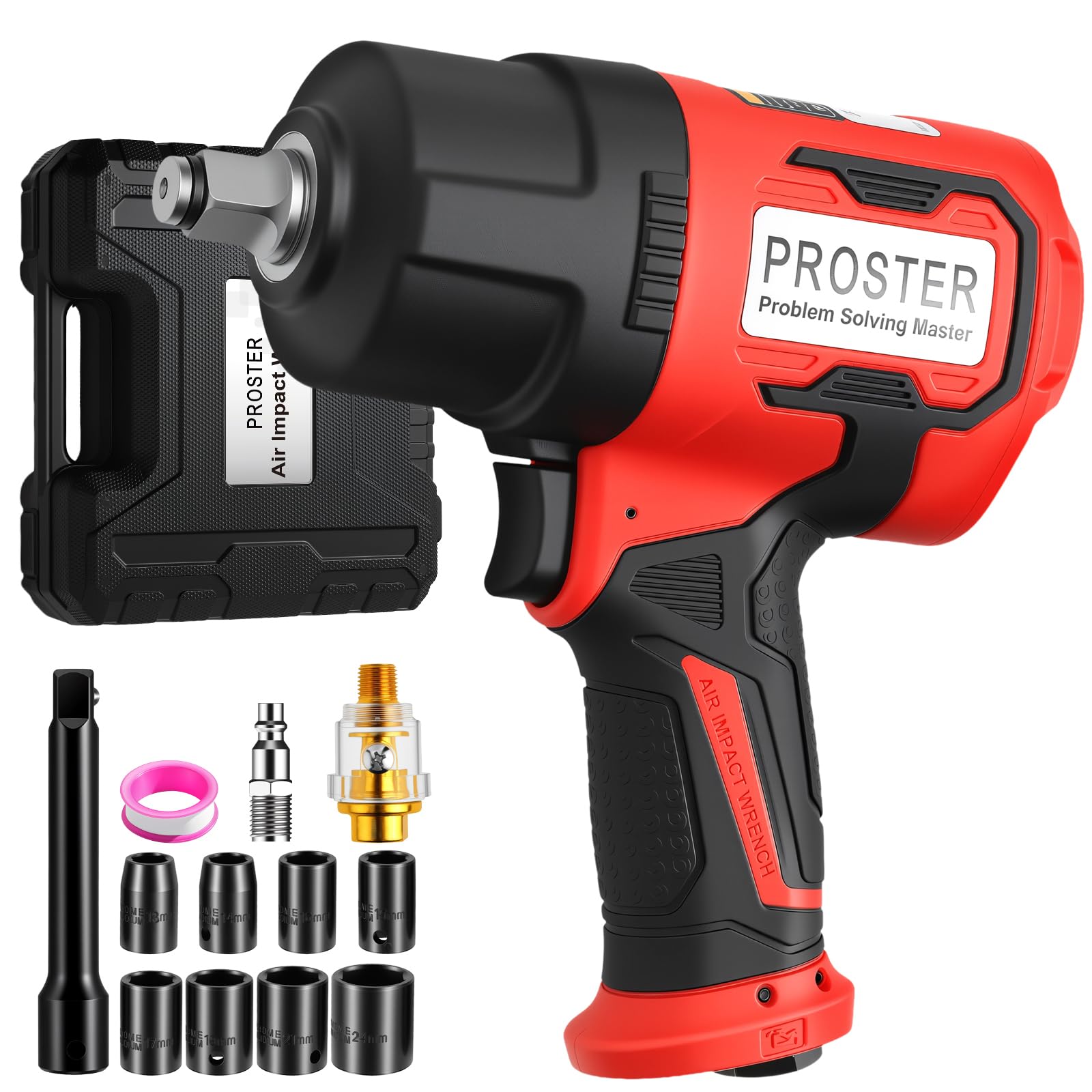 Proster Air Impact Wrench - 1600ft-lb Torque -1