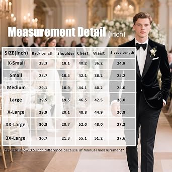 Mens Velvet Blazer Peak Lapel Tuxedo Slim Fit Wedding