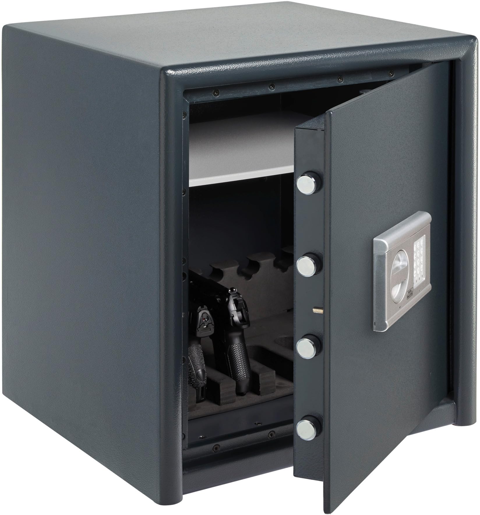 BURG-WÄCHTER Armero con cerradura electrónica, Grado de resistencia 0, Protección antirrobo EN 1143-1, Nivel de seguridad S2, Probado por VdS, 51 l, 80 kg, Magno M 540 E