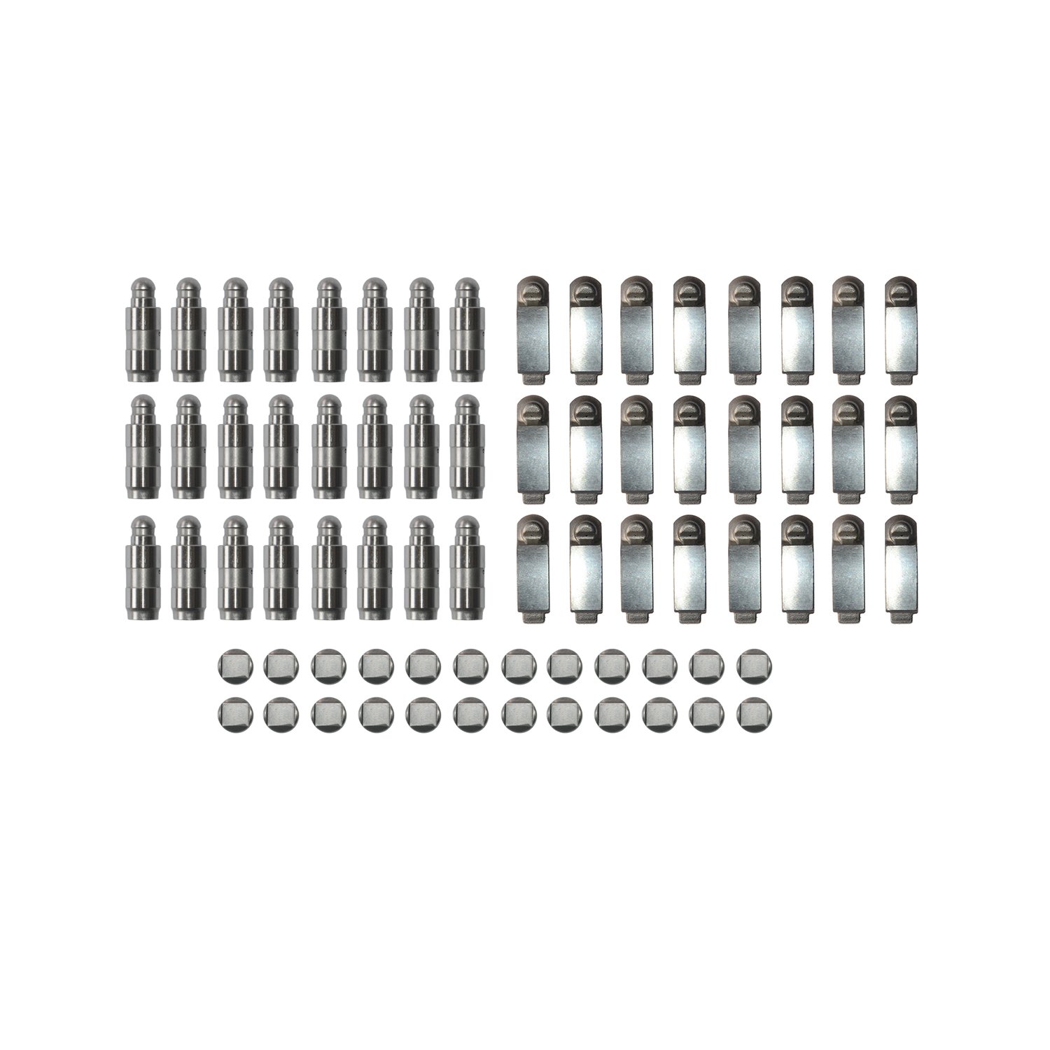24x - Ventilstößel 059109521E 059109521C 24x - Kipphebel 059109444 059109444W 24x - Druckstücke 059109075D 059109075E Ersatz für A4 A6 A8 PA-SS-AT SU-PE-RB 2,5 TDI