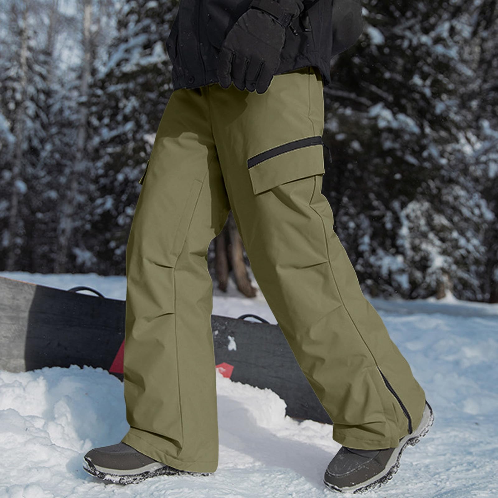 Générique Pantaloni Cargo Uomo Pantaloni Sci Uomo Abbigliamento Da Lavoro per Escursioni E Alpinismo All'aperto Abbigliamento Sportivo Invernale Adatto Per Attività All'aperto