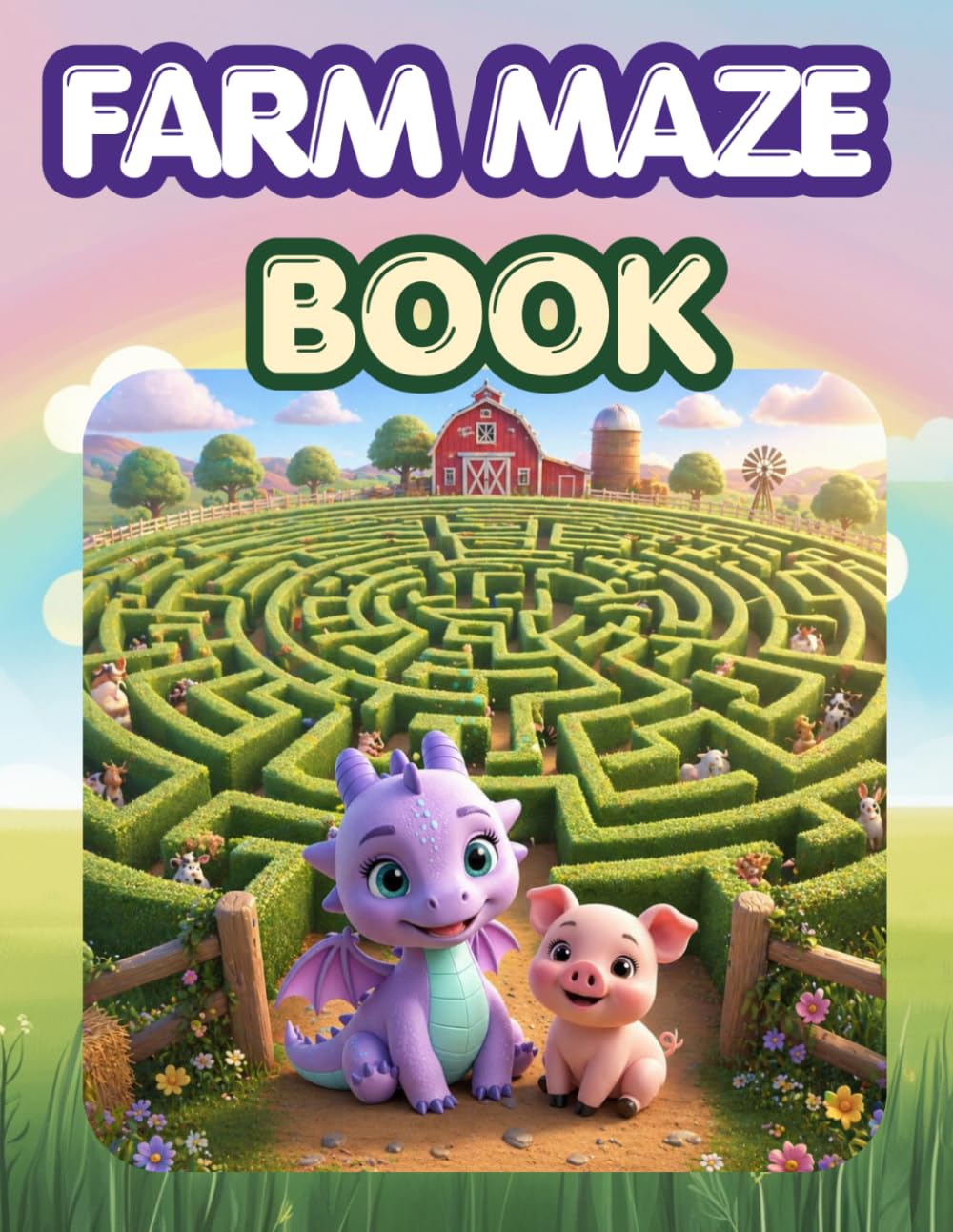 Little Purple Dragon Maze Book: Farm Adventures Easy Mazes with 3 Levels for Kids Ages 3–5: Easy Mazes with 3 Difficulty Levels for Kids Ages 3–5, Fun ... Learning (Little Purple Dragon Farm Series)