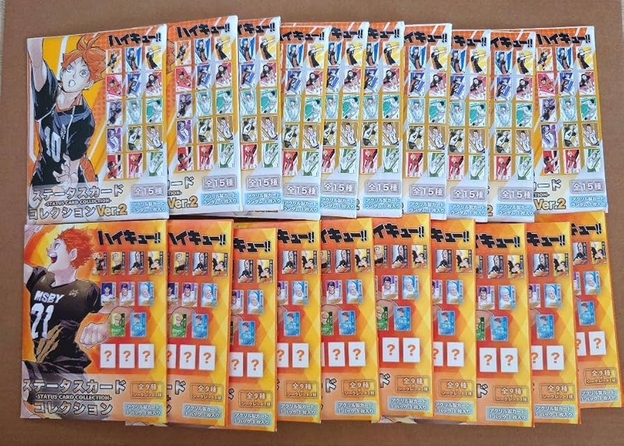 Amazon.co.jp: ハイキュー ステータスカードコレクション 第1弾 第2弾