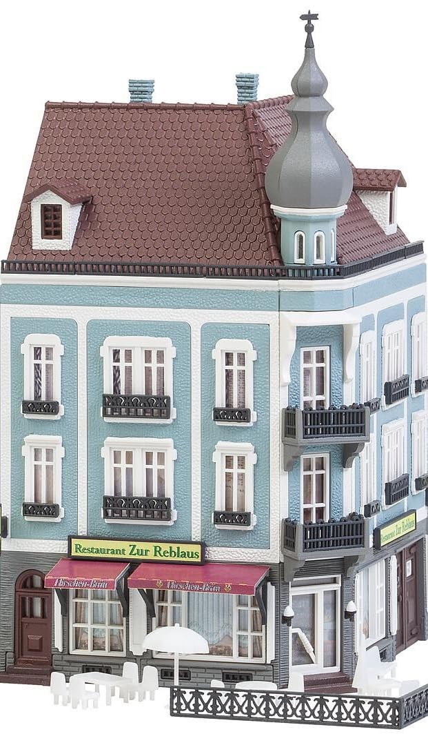 FALLER FA 232387 – 2 Casas adosadas Beethovenstraße, Accesorios para el Modelo de ferrocarril, construcción de maquetas, 18,5 x 7,7 x 27,9 cm