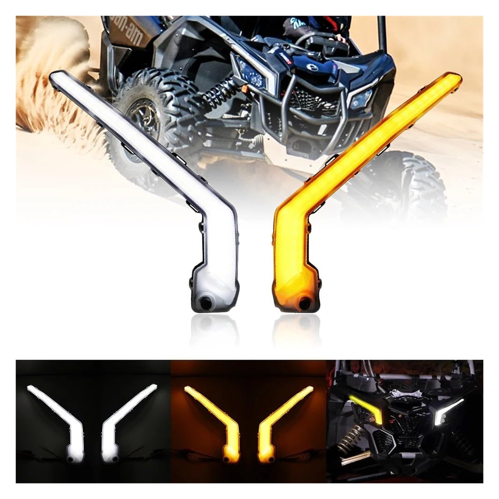 Phare Moto Ensemble Clignotants Avant À LED pour Can-Am pour Maverick X3 XDS XRS Max Turbo R 2017-2022 Phares