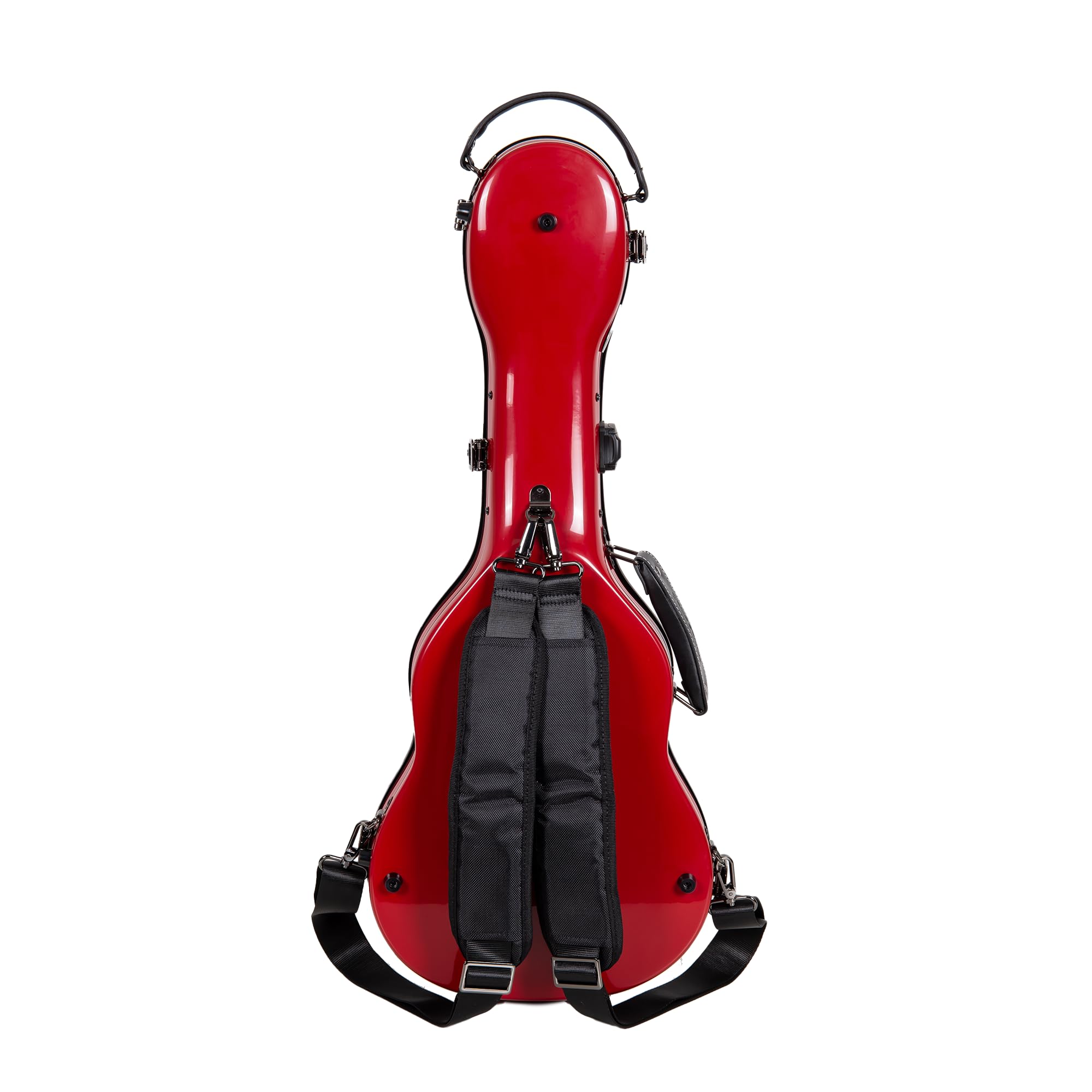 Crossrock CRF2030TURD Étui pour ukulélé ténor – Convient pour ukulélé ténor jusqu'à 68,6 cm – Coque Rigide en 100% Fibre de Verre avec loquets de Marque, Serrure TSA, Compartiment pour Accessoires et
