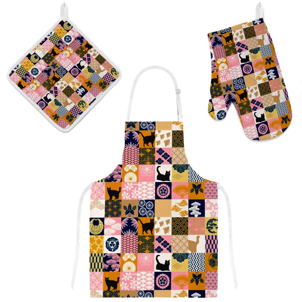 Tablier traditionnel japonais en tissu de qualité supérieure
