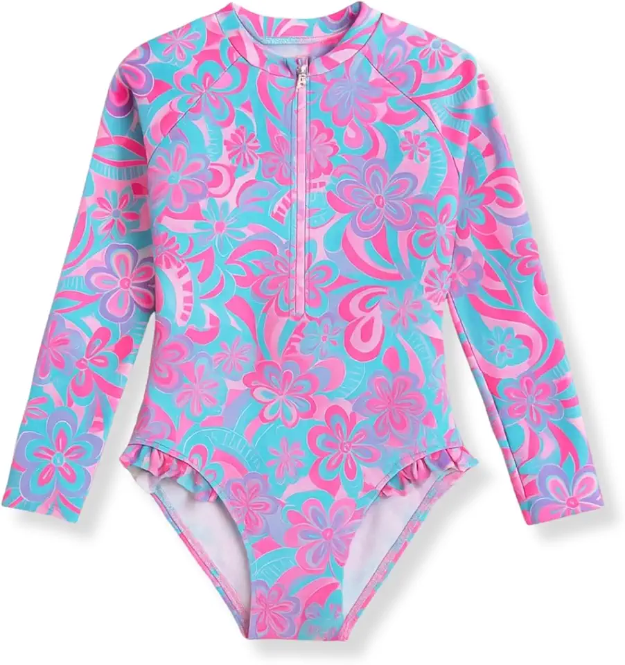 Maio Infantil Menina Manga Longa Proteção Uv Solar Criança Ideal Para Praia