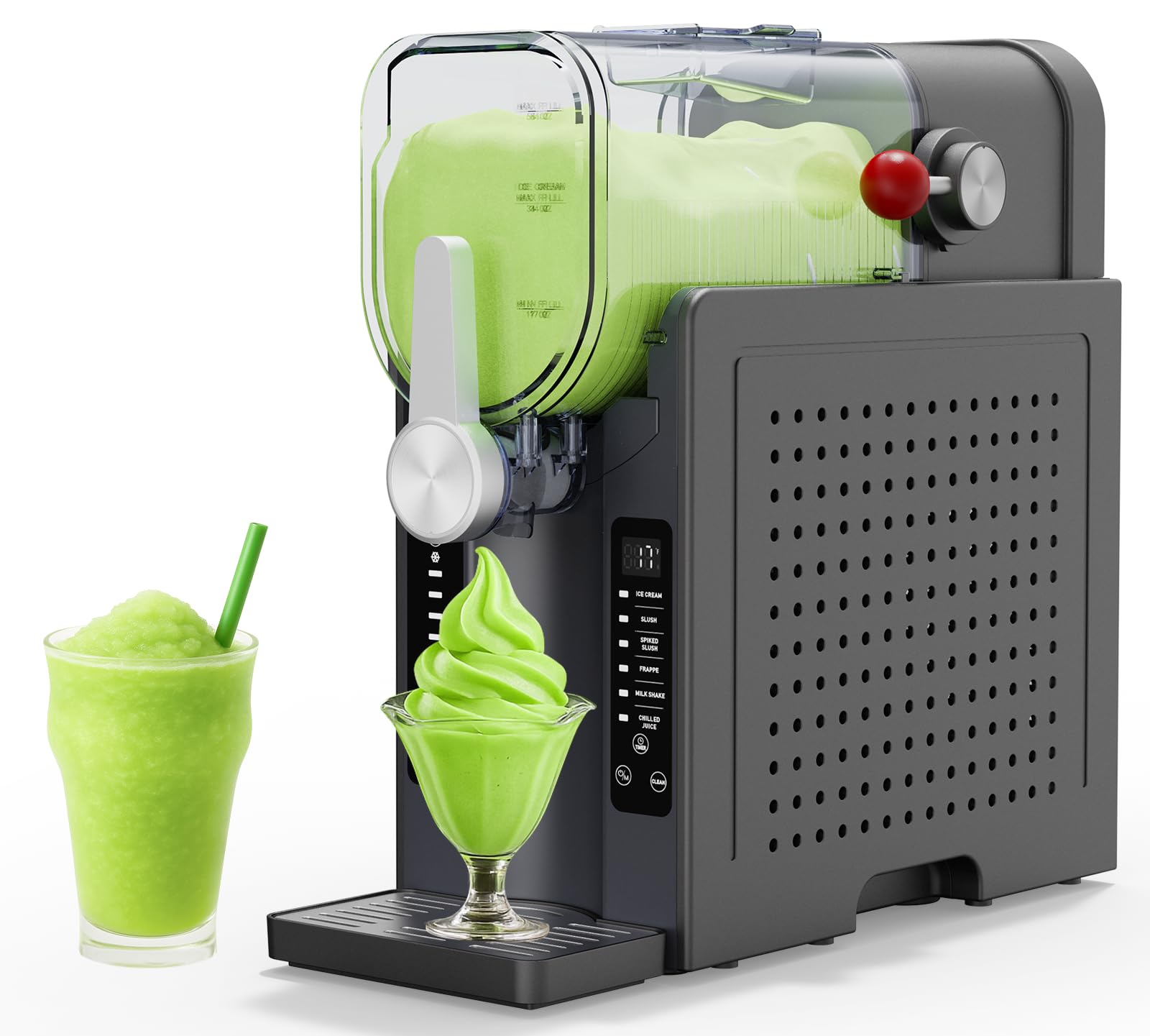View 1 of [Defective] BKPPM Slushie Machine - 72 oz, 6 Presets, No Ice Needed