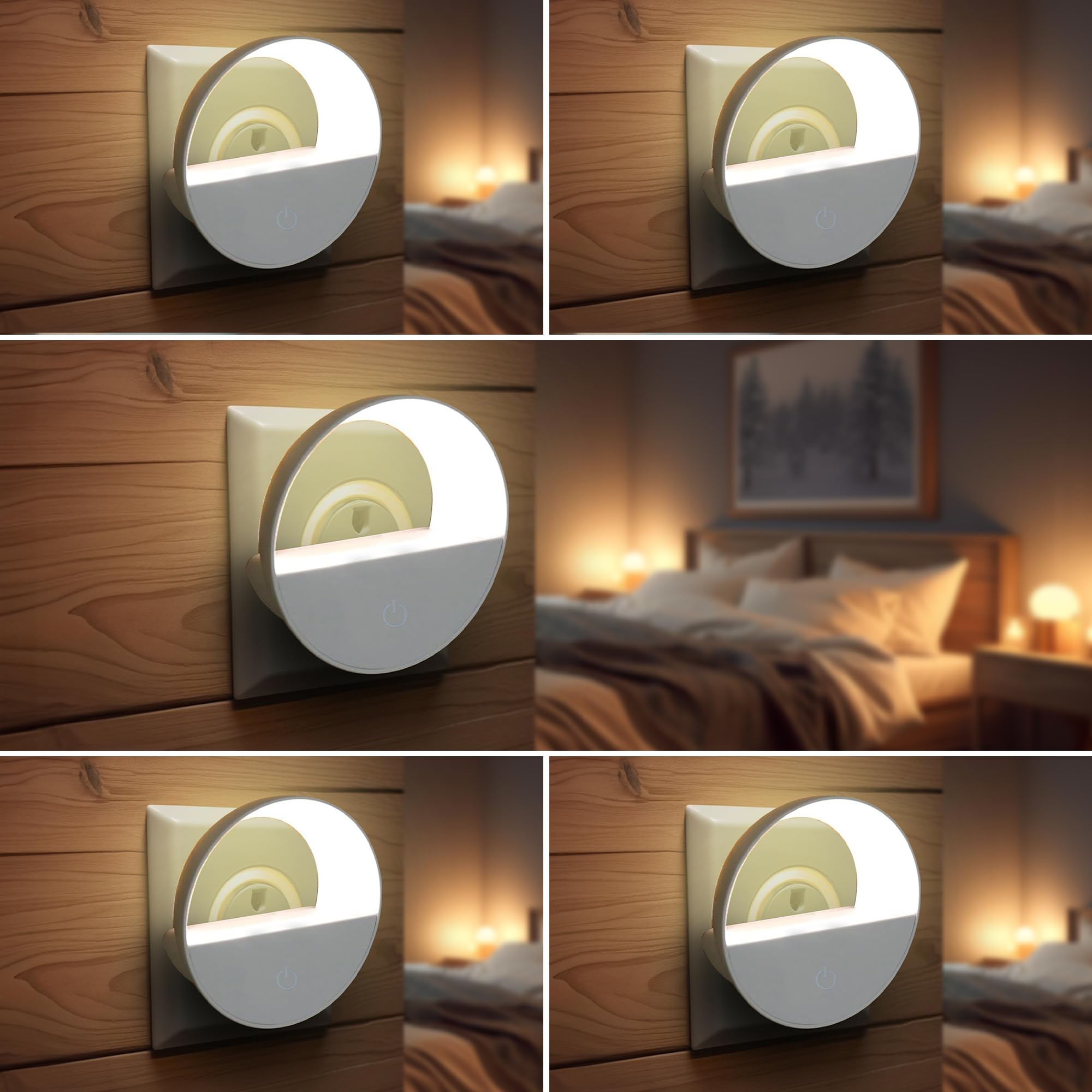 Robustt Sensor Night Light - Pack of 5 | Round Shape | Warm White LED Light | ABS Material | Automatic On/Off | Night Light for Bedroom | Smart Light Sensor (B0D4MHVK6R) Amazon Price History, Amazon Price Tracker
