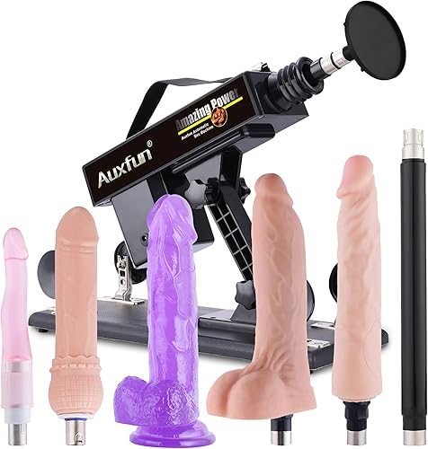 Miniatura 11 de Máquina sexual, AUXFUN máquina automática de consolador con control de aplicación Bluetooth, máquina de empuje para mujeres con 6 accesorios