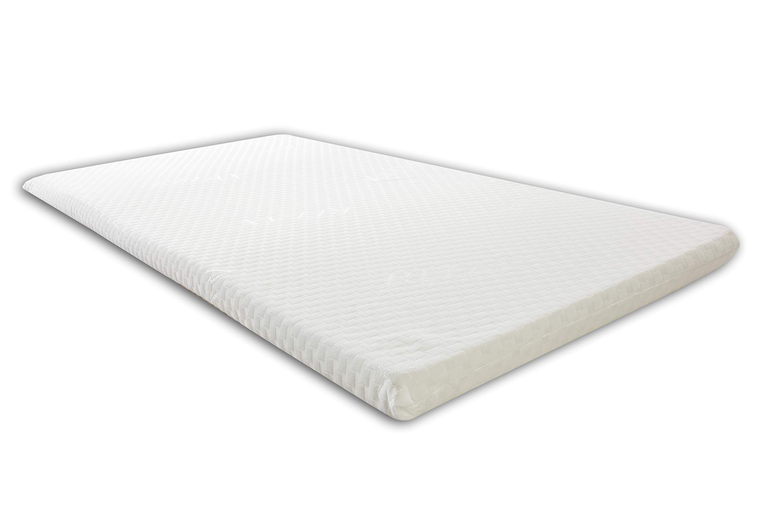 Materassino Per Lettino Neonato 120x60 Cm - Poliuretano Italiano, Fodera Jacquard Con Zip, Bianco - Foto 4