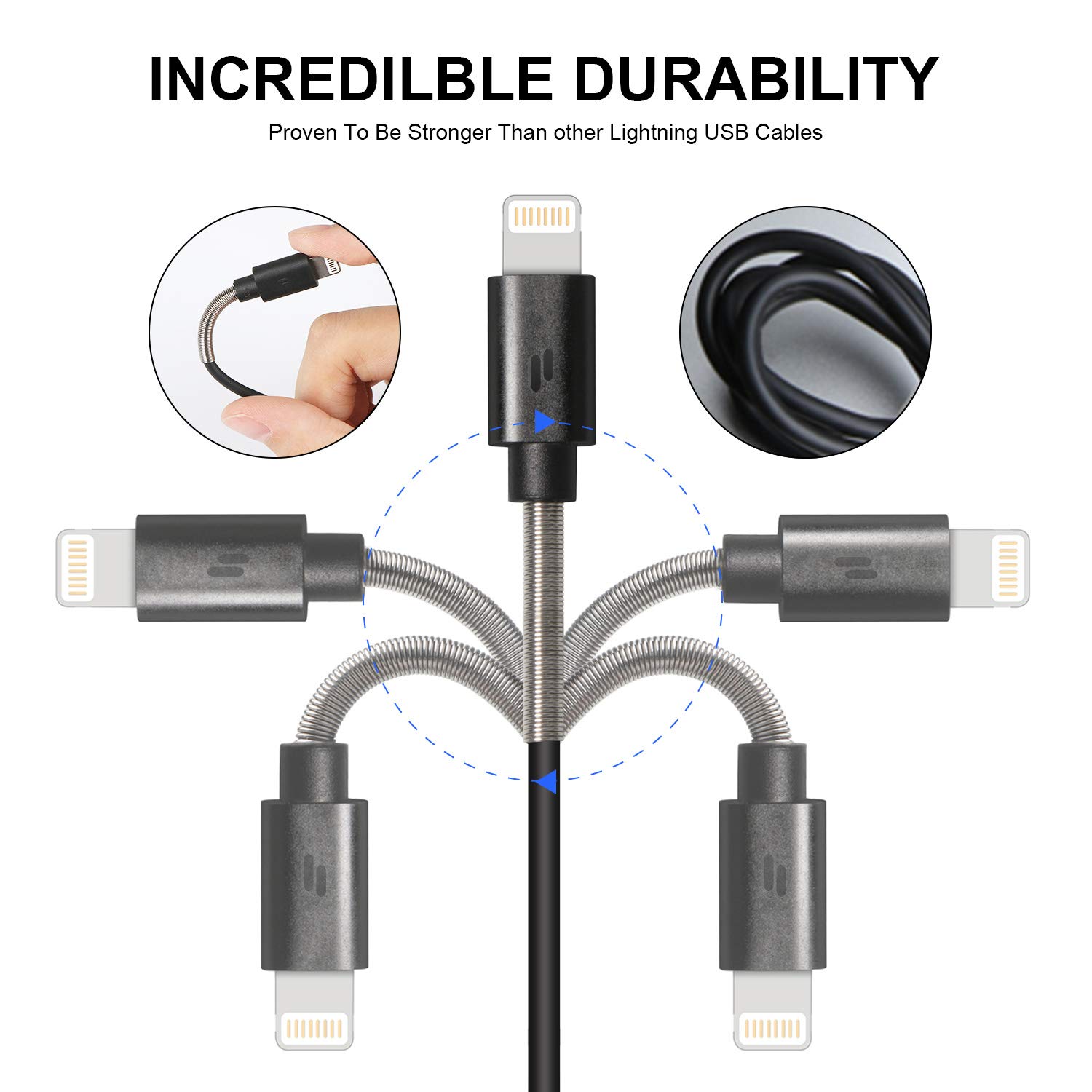 Exclusive Discount 🔥 iPhone Charger,PURIDEA 5Pack 3Ft Lightning Cable,iPhone Power Cord (Max 2.4A) for iPhone Xs Max X 8 7 6S 6 Plus iPad 2 3 4 Mini, iPad Pro Air, iPod (Black)