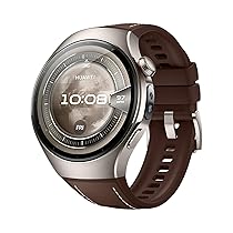 HUAWEI WATCH 5, 46mm Smartwatches, Tecnologia Multi-sensing X-TAP, SpO2 dal Polpastrello, Health Glance, eSIM, con App ECG, HRV, 30 mesi di Garanzia, Android e iOS, Marrone