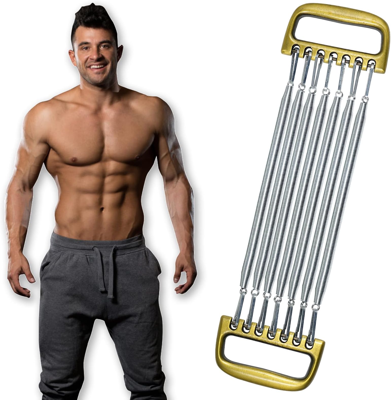 Detachable Chest Expander for Men Training Muscles Strengthen Fitness Home Office Arm 7 Spring Exercise Body Building Workout